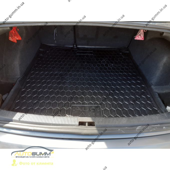 Автомобильный коврик в багажник Audi A6 (C5) 1998-2005 Sedan (Avto-Gumm)