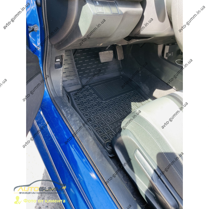 Водительский коврик в салон Honda Civic Sedan 2017- (Avto-Gumm)