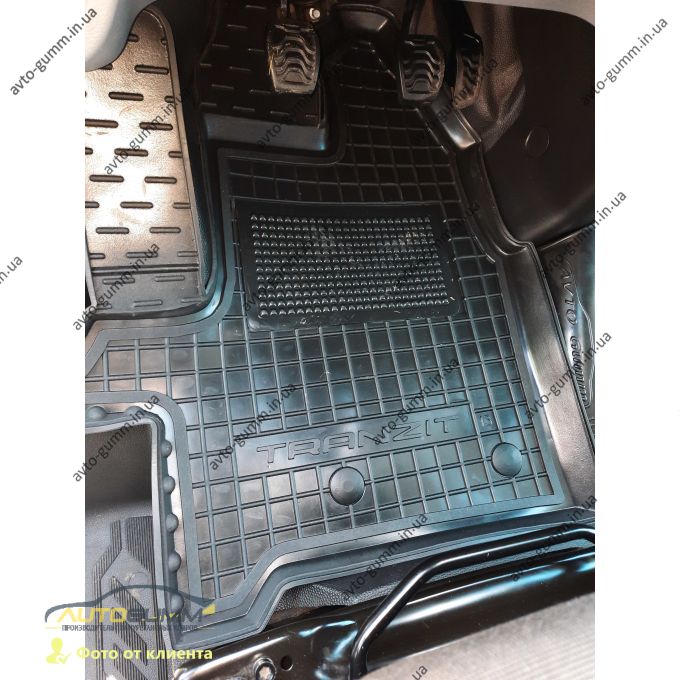 Автомобильные коврики в салон Ford Transit (mk7) 2014- (1+2) (Avto-Gumm)
