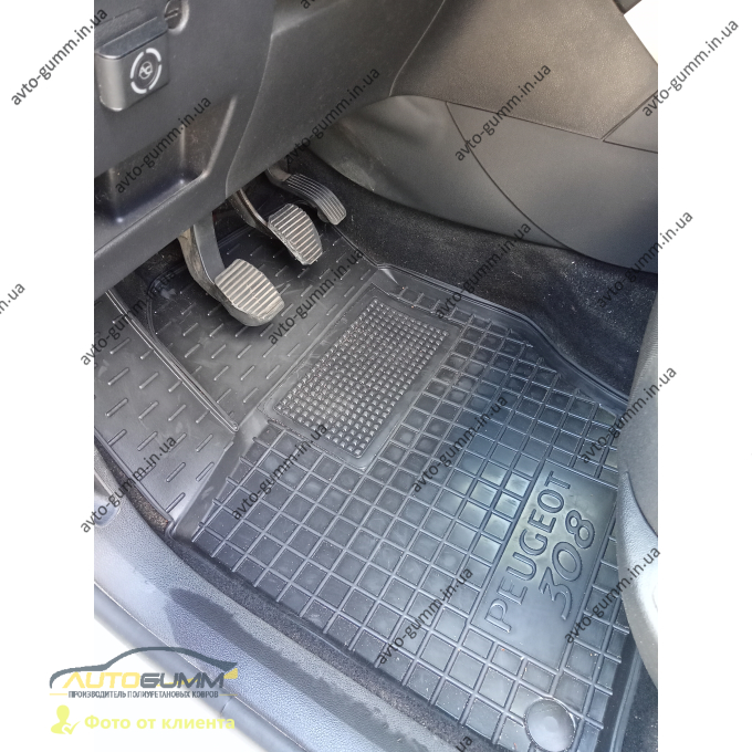 Водійський килимок в салон Peugeot 308 2008- (Avto-Gumm)