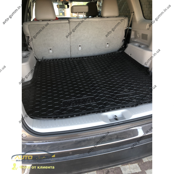 Автомобильный коврик в багажник Toyota Highlander 3 2014-2020 (7 мест) (Avto-Gumm)