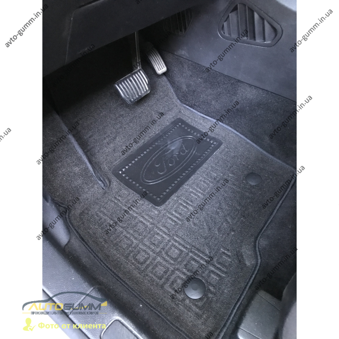 Гибридные коврики в салон Ford Edge 2 2014- (AVTO-Gumm)