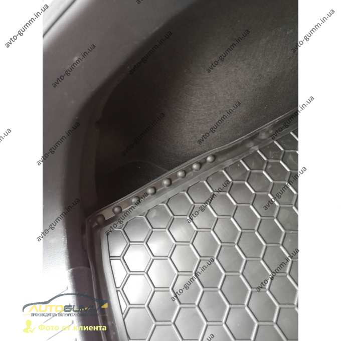 Автомобильный коврик в багажник Mazda 3 2014- Hatchback (Avto-Gumm)