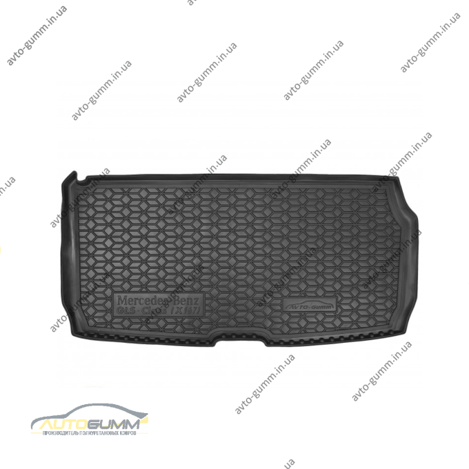 Автомобильный коврик в багажник Mercedes GLS (X167) 2019- (7 мест) короткий (AVTO-Gumm)