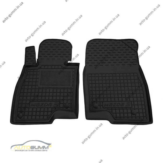 Передні килимки в автомобіль Mazda 3 2014- (Avto-Gumm)