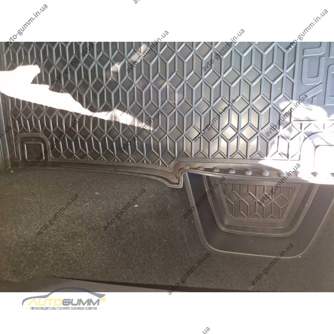 Коврик в багажник Acura RDX 2018- верхняя полка резиновый, чёрный (AVTO-Gumm)