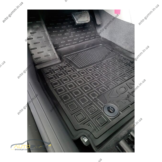 Автомобільні килимки в салон Hyundai Kona 2023- hybrid (AVTO-Gumm)