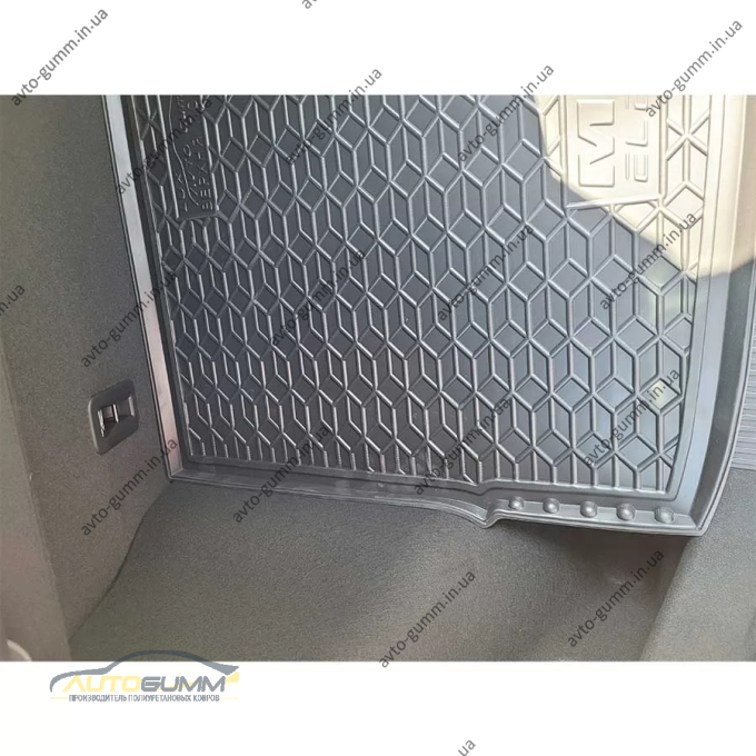 Килимок в багажник MG 4 EV 2022- Luxury, верхня полиця гумовий, чорний (AVTO-Gumm)