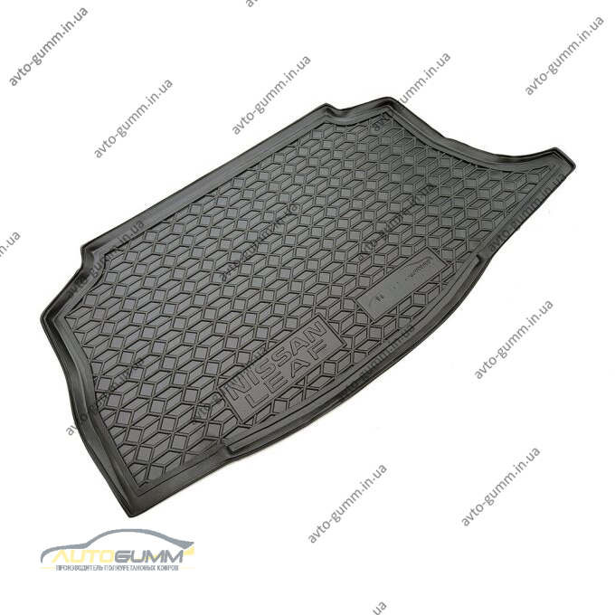 Автомобільний килимок в багажник Nissan Leaf 2012-2018 с сабвуфером (AVTO-Gumm)