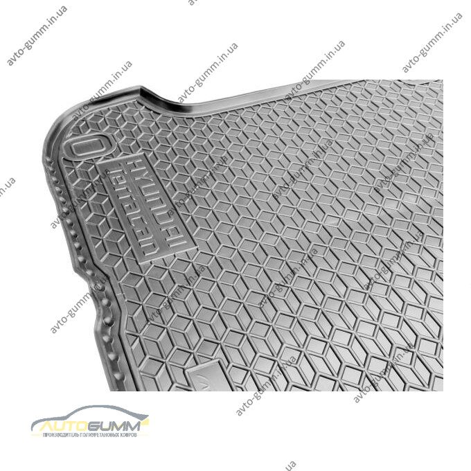 Автомобильный коврик в багажник Hyundai Terracan 2001-2007 (AVTO-Gumm)