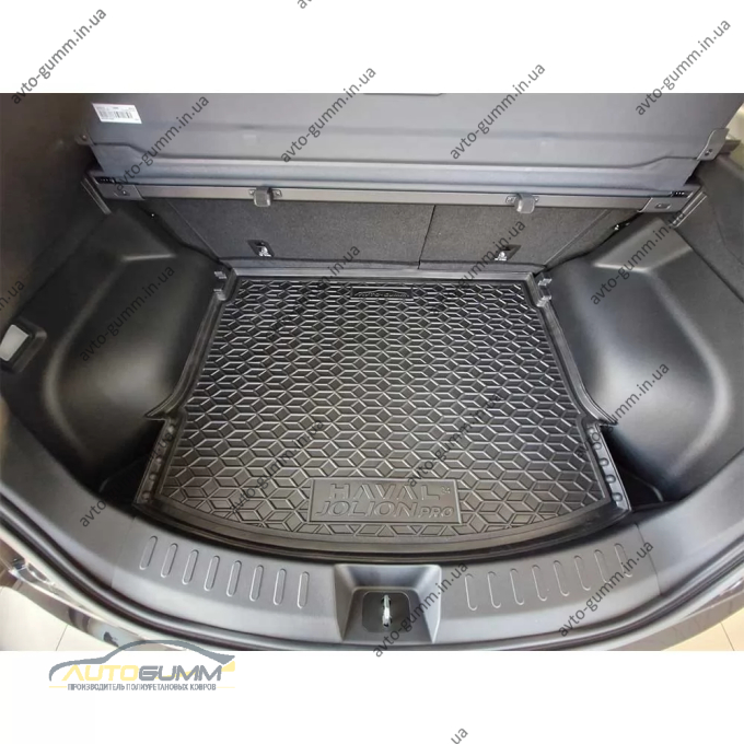 Килимок в багажник Haval Jolion Pro 2024- гумовий, чорний (AVTO-Gumm)