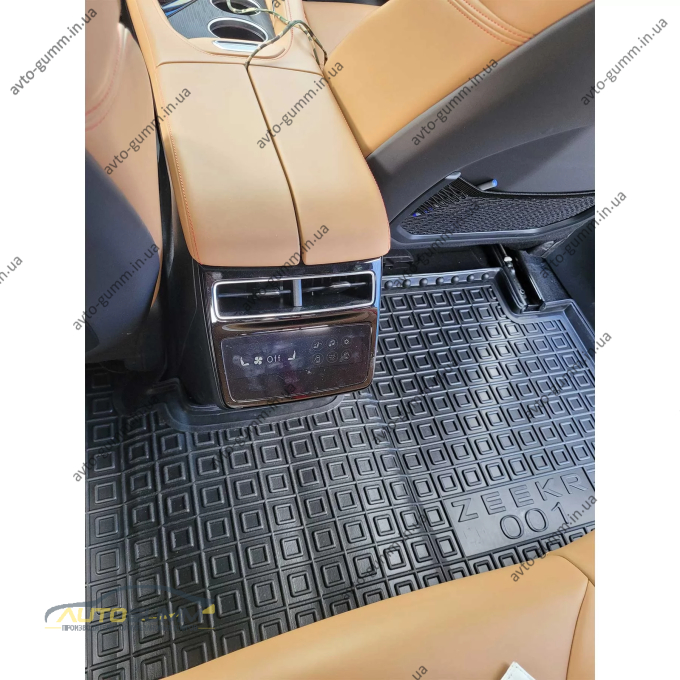 Килимки в салон Zeekr 001 2022- гумові, чорні (AVTO-Gumm)