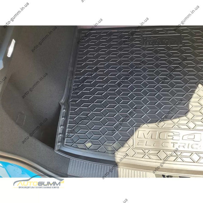 Килимок в багажник MG 4 EV 2022- Luxury, верхня полиця гумовий, чорний (AVTO-Gumm)