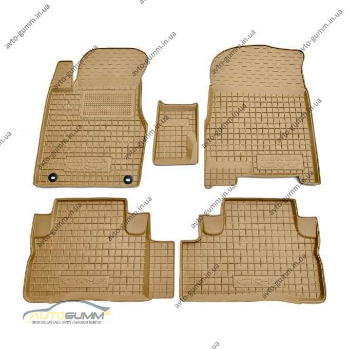 Автомобильные коврики в салон Honda CR-V 2006-2012 бежевые (AVTO-Gumm)