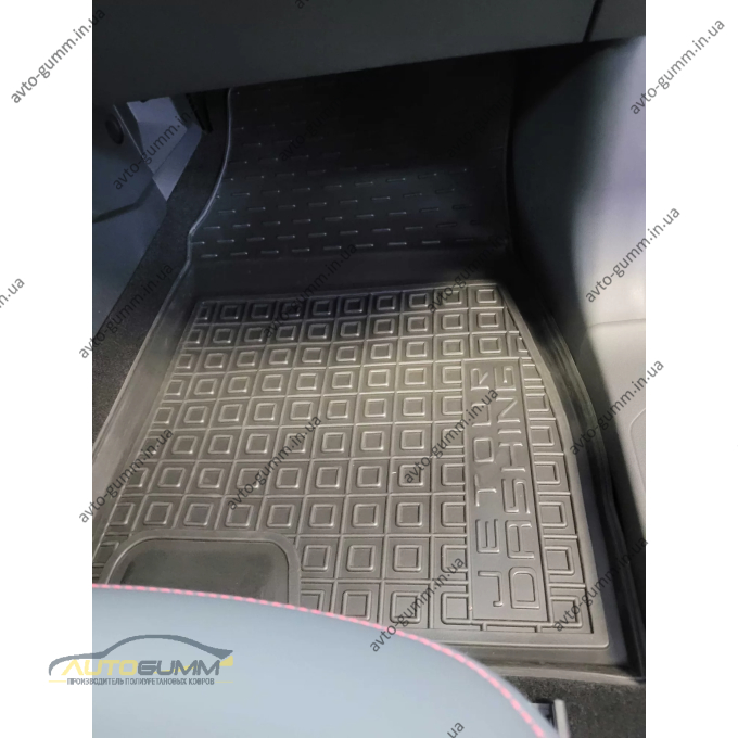 Килимки в салон Jetour Dashing 2023- гумові, чорні (AVTO-Gumm)