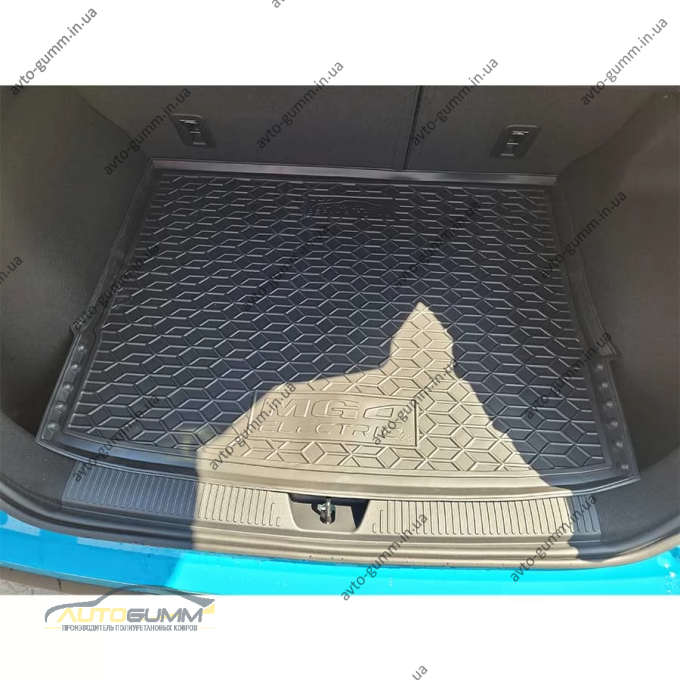 Килимок в багажник MG 4 EV 2022- Luxury, верхня полиця гумовий, чорний (AVTO-Gumm)