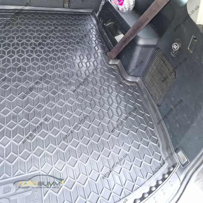Килимок в багажник Honda Pilot 2008-2015 гумовий, чорний (AVTO-Gumm)