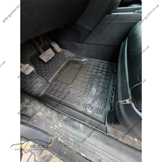 Килимки передні Honda Pilot 2008-2015 гумові, чорні (AVTO-Gumm)