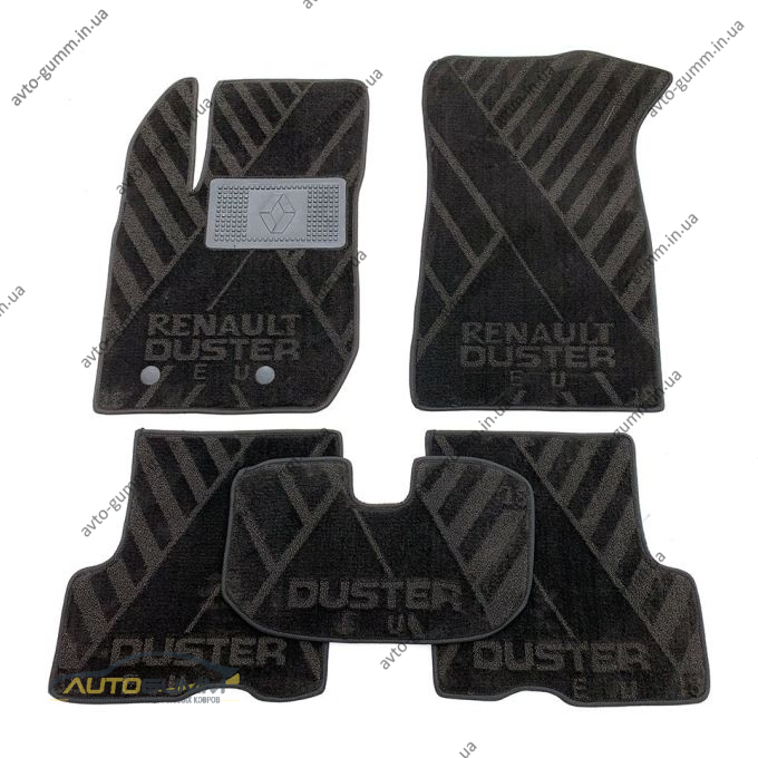 Текстильні килимки в салон Renault Duster 2018- (X) AVTO-Tex