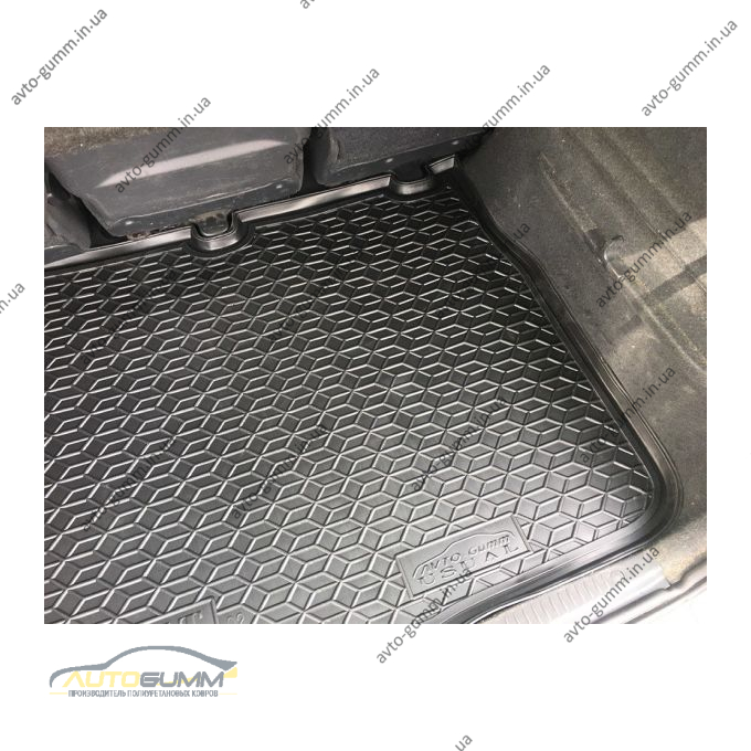 Автомобильный коврик в багажник Renault Scenic 2 2002- 5 мест (Avto-Gumm)