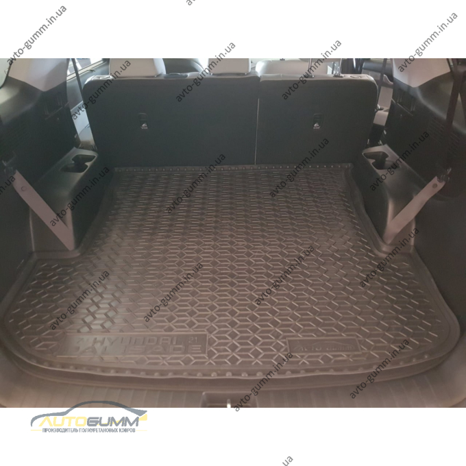 Автомобільний килимок в багажник Hyundai Palisade 2021- 7 мест (AVTO-Gumm)