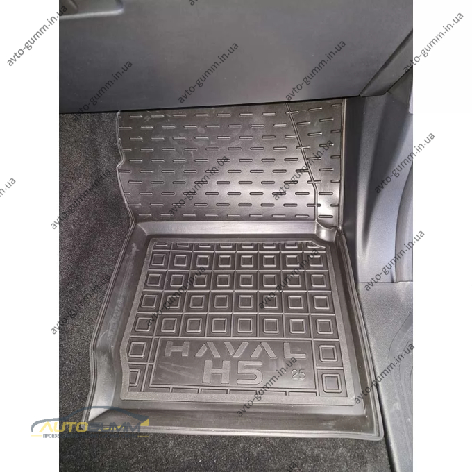 Килимки в салон Haval H5 2024- гумові, чорні (AVTO-Gumm)