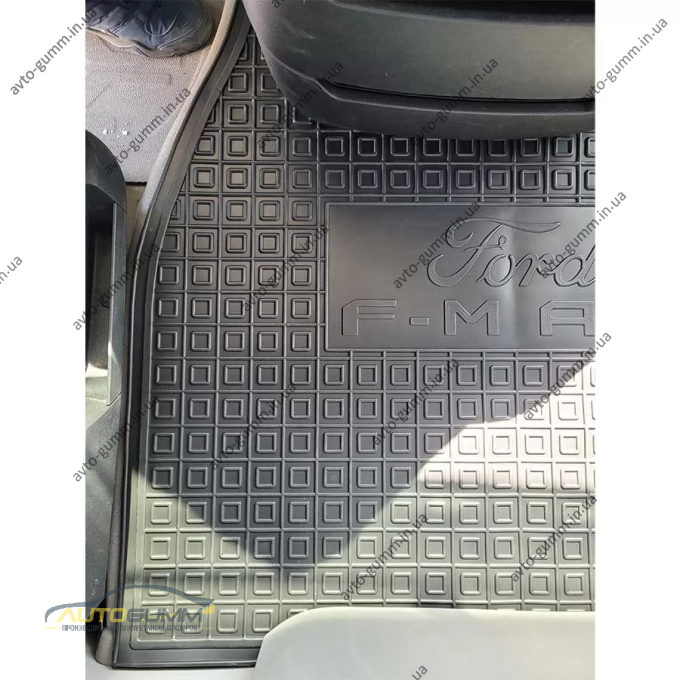 Килимки в салон Ford F-Max 2018- гумові, чорні (AVTO-Gumm)