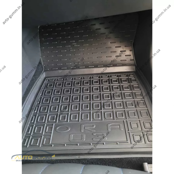 Коврики в салон Haval ORA 03 2023- резиновые, чёрные (AVTO-Gumm)