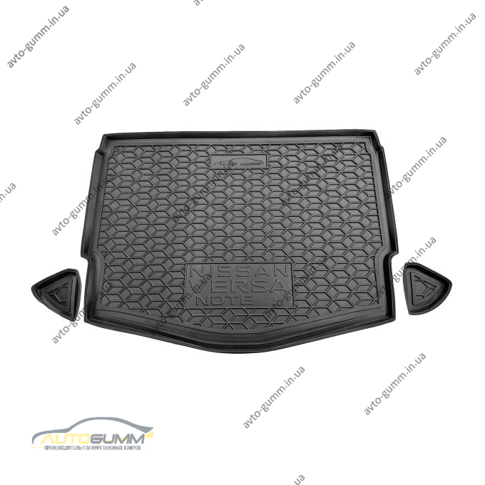 Автомобільний килимок в багажник Nissan Versa Note 2013-2019 (AVTO-Gumm)