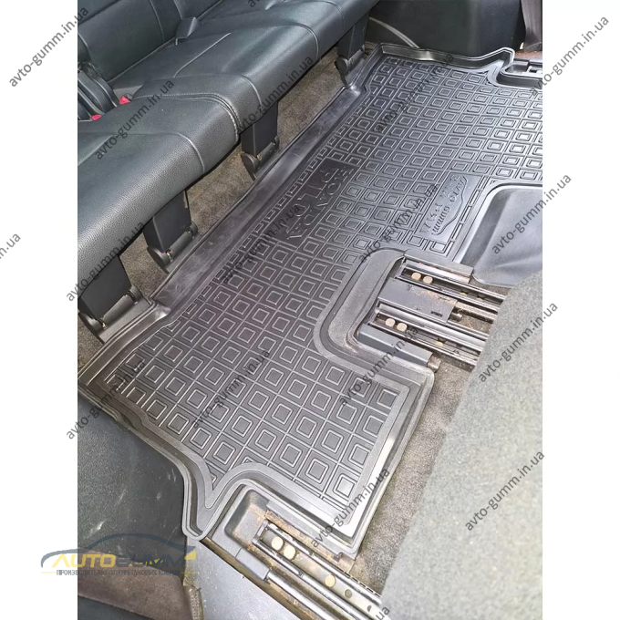 Килимки в салон Honda Pilot 2008-2015 3-й ряд гумові, чорні (AVTO-Gumm)