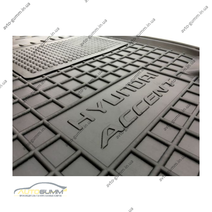 Водійський килимок в салон Hyundai Accent 2006-2010 (Avto-Gumm)