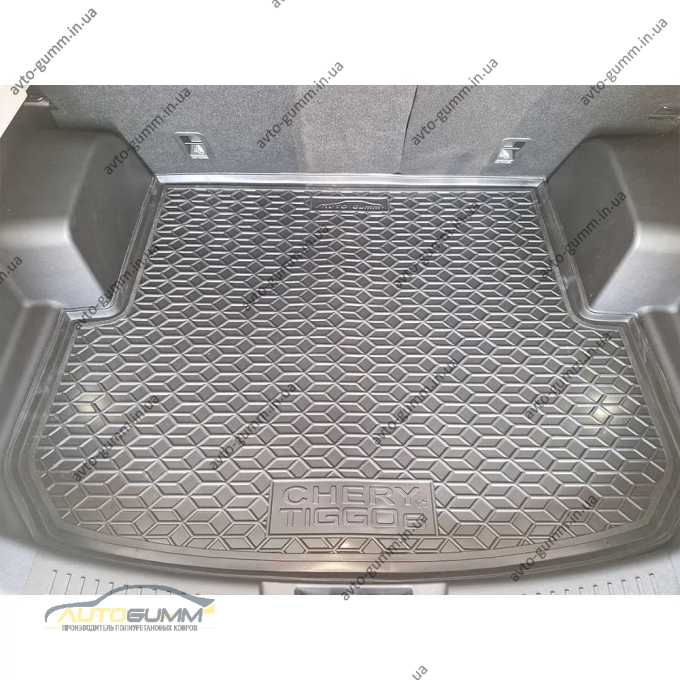 Килимок в багажник Chery Tiggo 6 2025- гумовий, чорний (AVTO-Gumm)