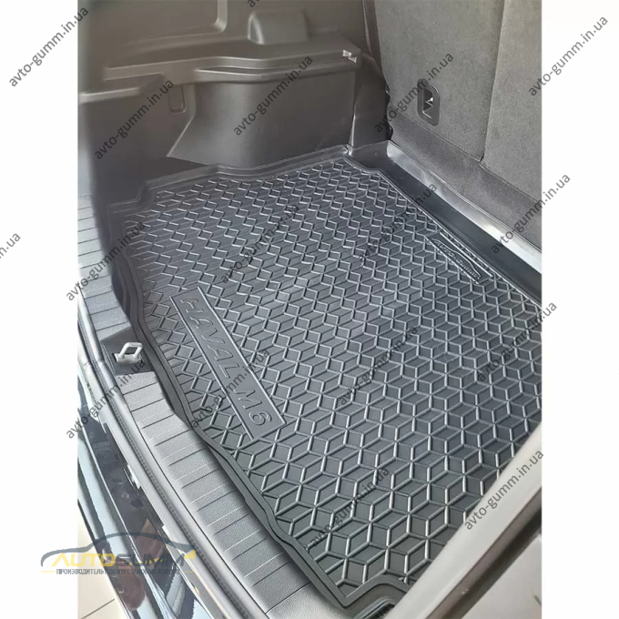 Килимок в багажник Haval M6 2023- гумовий, чорний (AVTO-Gumm)