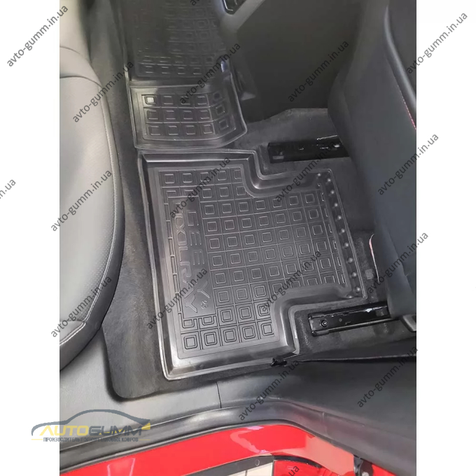 Коврики в салон Geely Coolray 2022- резиновые, чёрные (AVTO-Gumm)