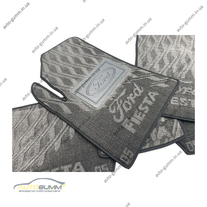 Текстильні килимки в салон Ford Fiesta 2002-2008 (V) серые AVTO-Tex