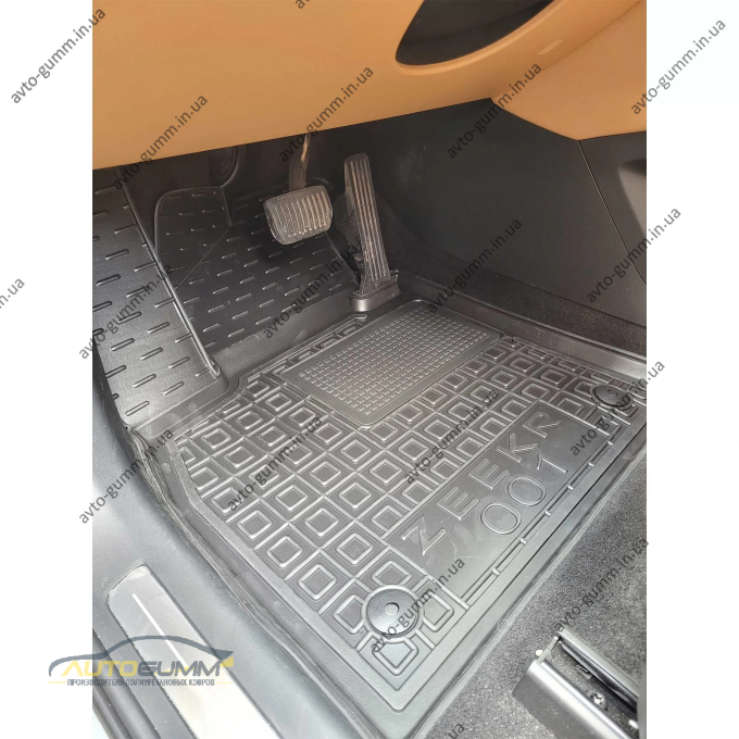 Килимки в салон Zeekr 001 2022- гумові, чорні (AVTO-Gumm)
