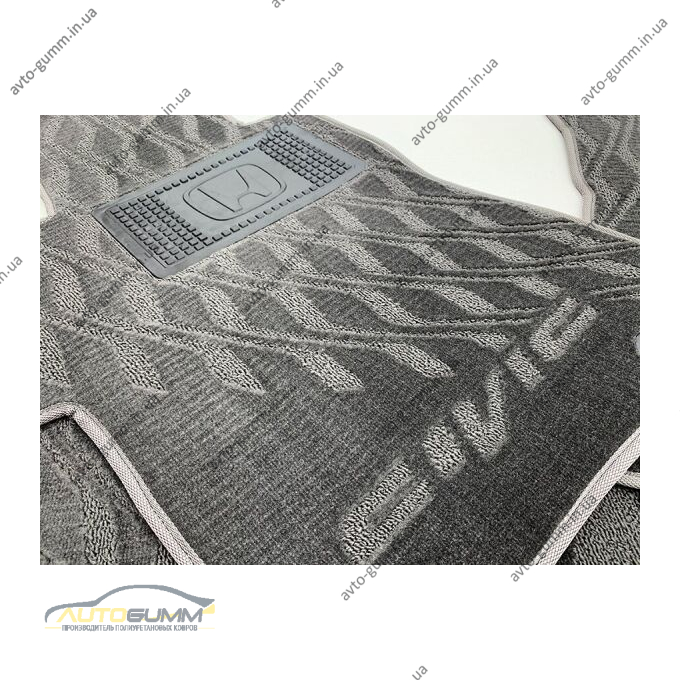 Текстильные коврики в салон Honda Civic 4D Sedan 2006- (V) серые AVTO-Tex