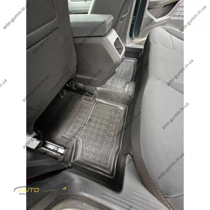 Килимки в салон Renault Duster 2025- 4WD, MHEV гумові, чорні (AVTO-Gumm)