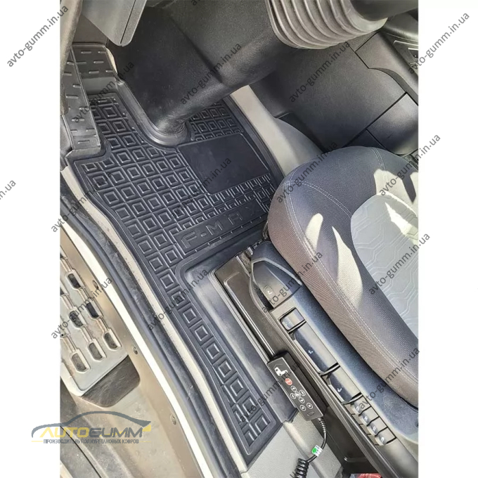 Килимки в салон Ford F-Max 2018- гумові, чорні (AVTO-Gumm)