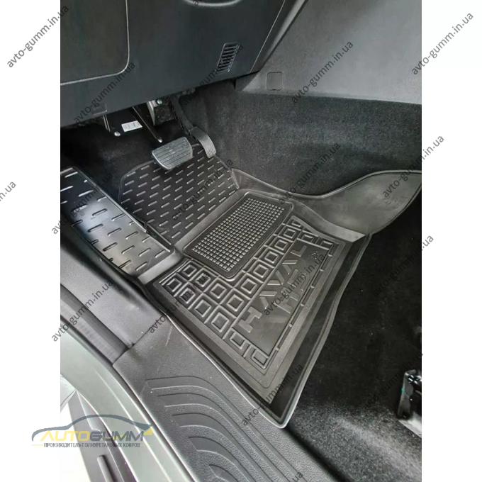 Килимки в салон Haval H5 2024- гумові, чорні (AVTO-Gumm)
