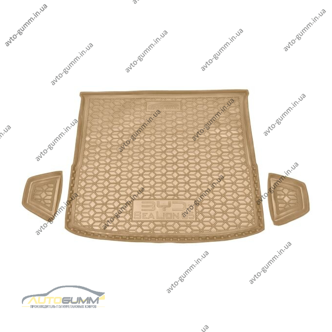 Автомобильный коврик в багажник BYD Sea Lion 05 2025- верхняя полка бежевый (AVTO-Gumm)