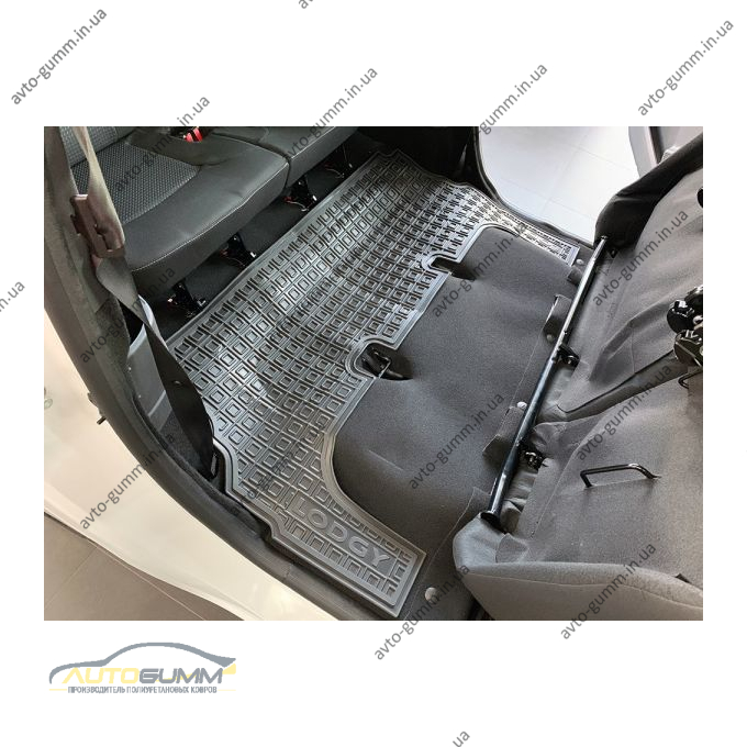 Автомобильные коврики в салон Renault Lodgy 2013- 3-й ряд (Avto-Gumm)