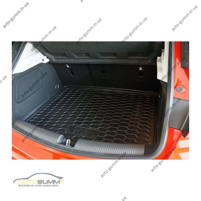 Автомобильный коврик в багажник Opel Astra K 2016- Хетчбек (Avto-Gumm)