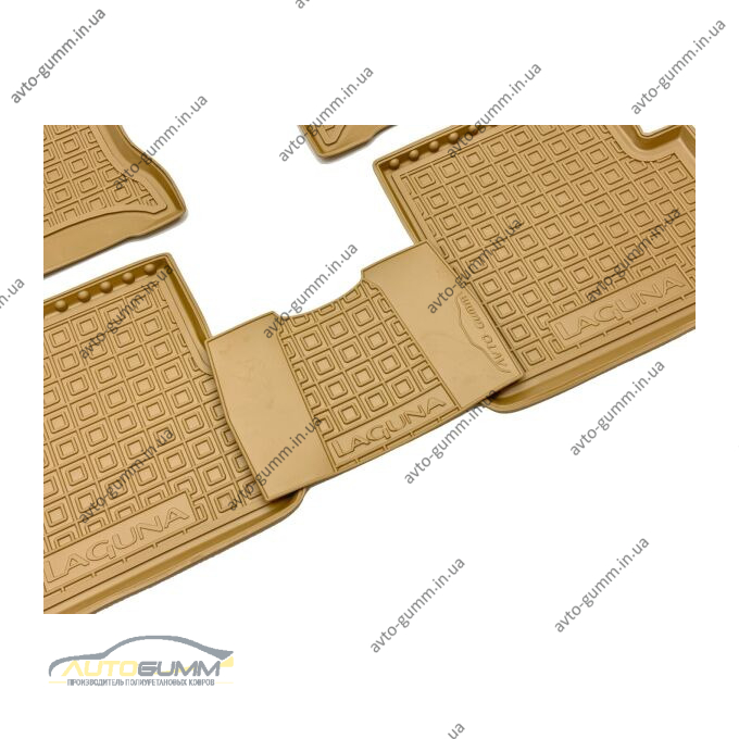 Автомобильные коврики в салон Renault Laguna 2 2001-2007 бежевые (AVTO-Gumm)