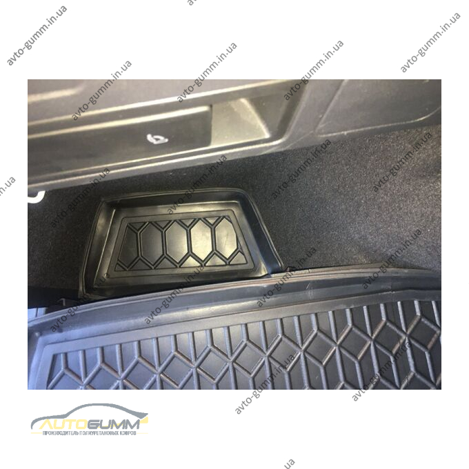 Автомобильный коврик в багажник Volkswagen Tiguan Allspace 2018- 5 мест (Avto-Gumm)