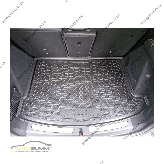 Автомобильный коврик в багажник Mini Countryman (F60) 2017-2020 верхняя полка (AVTO-Gumm)