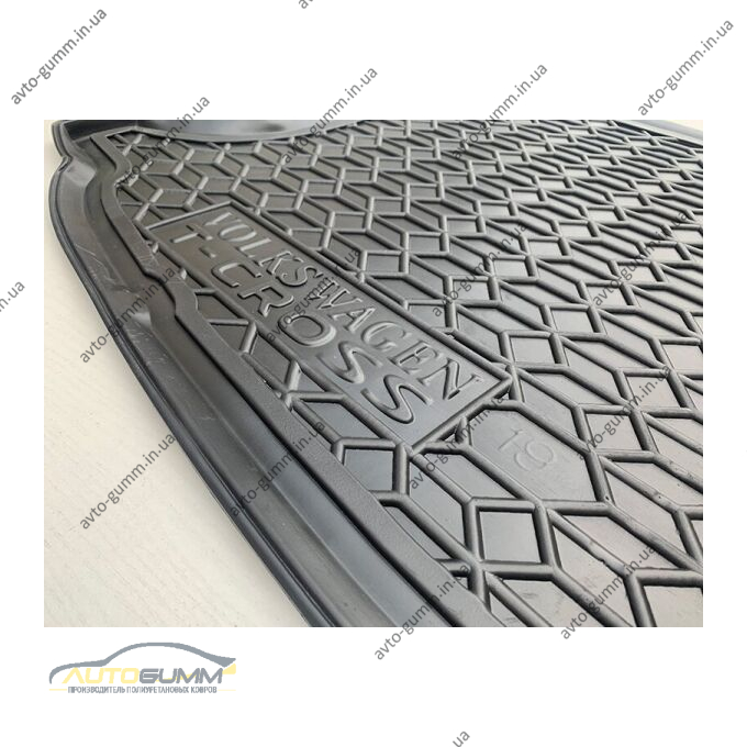 Автомобильный коврик в багажник Volkswagen T-Cross 2018- (верхняя полка) (Avto-Gumm)