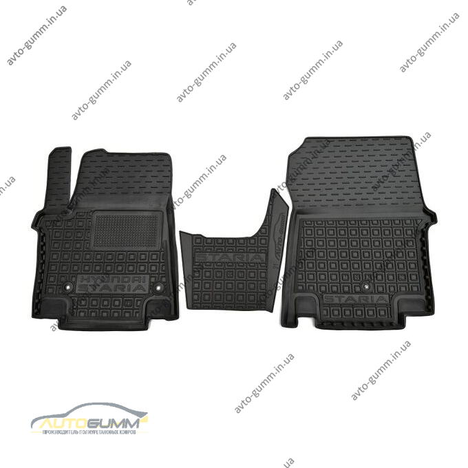 Автомобильные коврики в салон Hyundai Staria 2021- 1+1 передние (AVTO-Gumm)