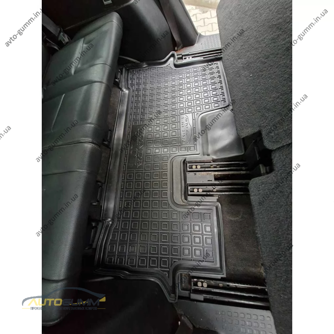 Килимки в салон Honda Pilot 2008-2015 3-й ряд гумові, чорні (AVTO-Gumm)