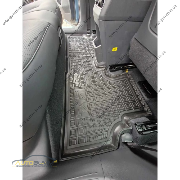 Килимки в салон Kia EV3 2024- гумові, чорні (AVTO-Gumm)
